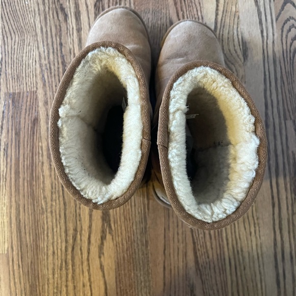 UGG Chestnut Suede Classic Short Slippers - Picture 3 of 5